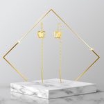 Load image into Gallery viewer, 18K Real Gold Hanging Butterfly Earrings