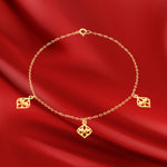 Load image into Gallery viewer, 18K Real Gold Fine Leaf Bracelet
