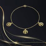 Load image into Gallery viewer, 18K Real Gold Fine Tree Bracelet
