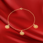 Load image into Gallery viewer, 18K Real Gold Fine Flower Bracelet
