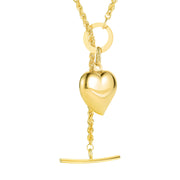 18K Real Gold Heart Necklace