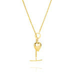 Load image into Gallery viewer, 18K Real Gold Heart Necklace
