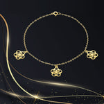 Load image into Gallery viewer, 18K Real Gold Fine Flower Bracelet
