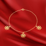 Load image into Gallery viewer, 18K Real Gold Fine Flower Bracelet
