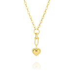Load image into Gallery viewer, 18K Real Gold U-Link Heart Necklace
