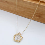 18K Real Gold Elegant L.V Necklace