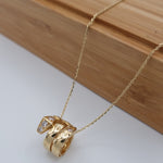 Load image into Gallery viewer, 18K Real Gold Elegant Stone Necklace
