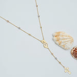 Load image into Gallery viewer, 18K Real Gold Elegant Mama Mary Cross Necklace
