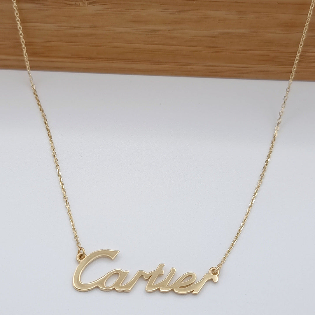 18K Real Gold C.R Necklace