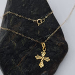 Load image into Gallery viewer, 18K Real Gold Cross Necklace
