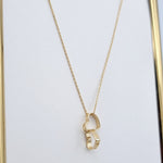 Load image into Gallery viewer, 18K Real Gold Double Heart Necklace
