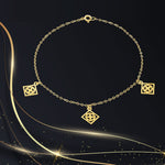 Load image into Gallery viewer, 18K Real Gold Fine Square Bracelet
