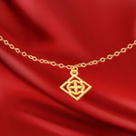 Load image into Gallery viewer, 18K Real Gold Fine Square Bracelet
