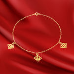 Load image into Gallery viewer, 18K Real Gold Fine Square Bracelet
