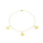 Load image into Gallery viewer, 18K Real Gold Fine Square Bracelet

