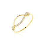 Load image into Gallery viewer, 18K Real Gold Stone Ring
