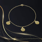 Load image into Gallery viewer, 18K Real Gold Fine Flower Bracelet
