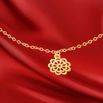 Load image into Gallery viewer, 18K Real Gold Fine Flower Bracelet

