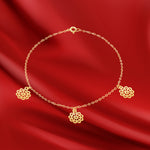 Load image into Gallery viewer, 18K Real Gold Fine Flower Bracelet
