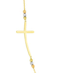 Load image into Gallery viewer, 18K Real Gold Cross Seed Necklace
