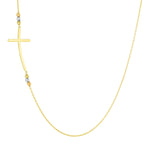 Load image into Gallery viewer, 18K Real Gold Cross Seed Necklace
