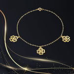 Load image into Gallery viewer, 18K Real Gold Fine Flower Bracelet
