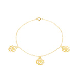 Load image into Gallery viewer, 18K Real Gold Fine Flower Bracelet
