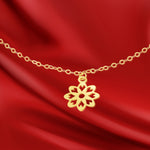 Load image into Gallery viewer, 18K Real Gold Fine Flower Bracelet
