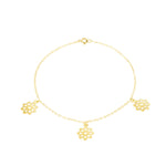 Load image into Gallery viewer, 18K Real Gold Fine Flower Bracelet
