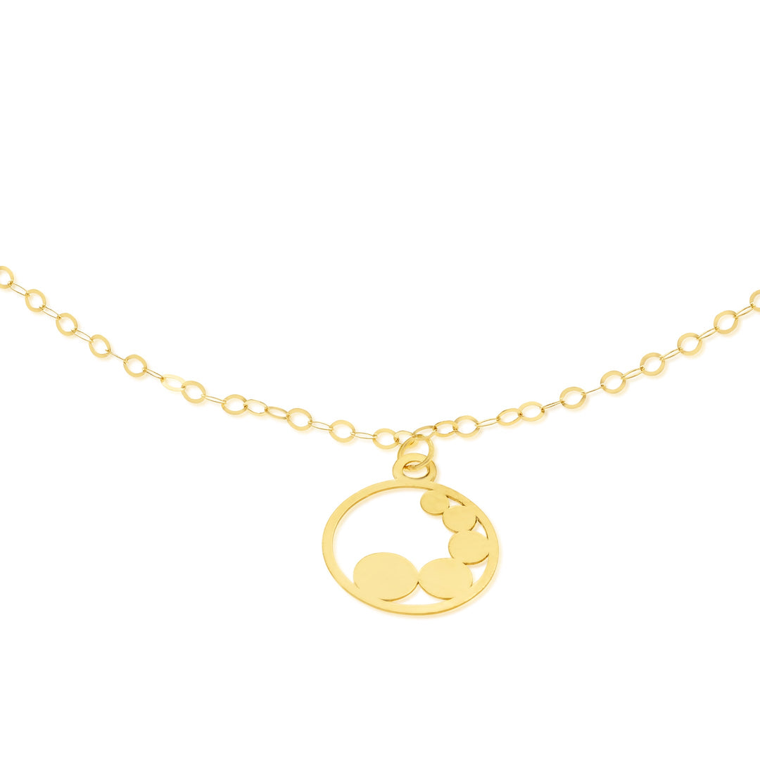 18K Real Gold Fine Round Bracelet