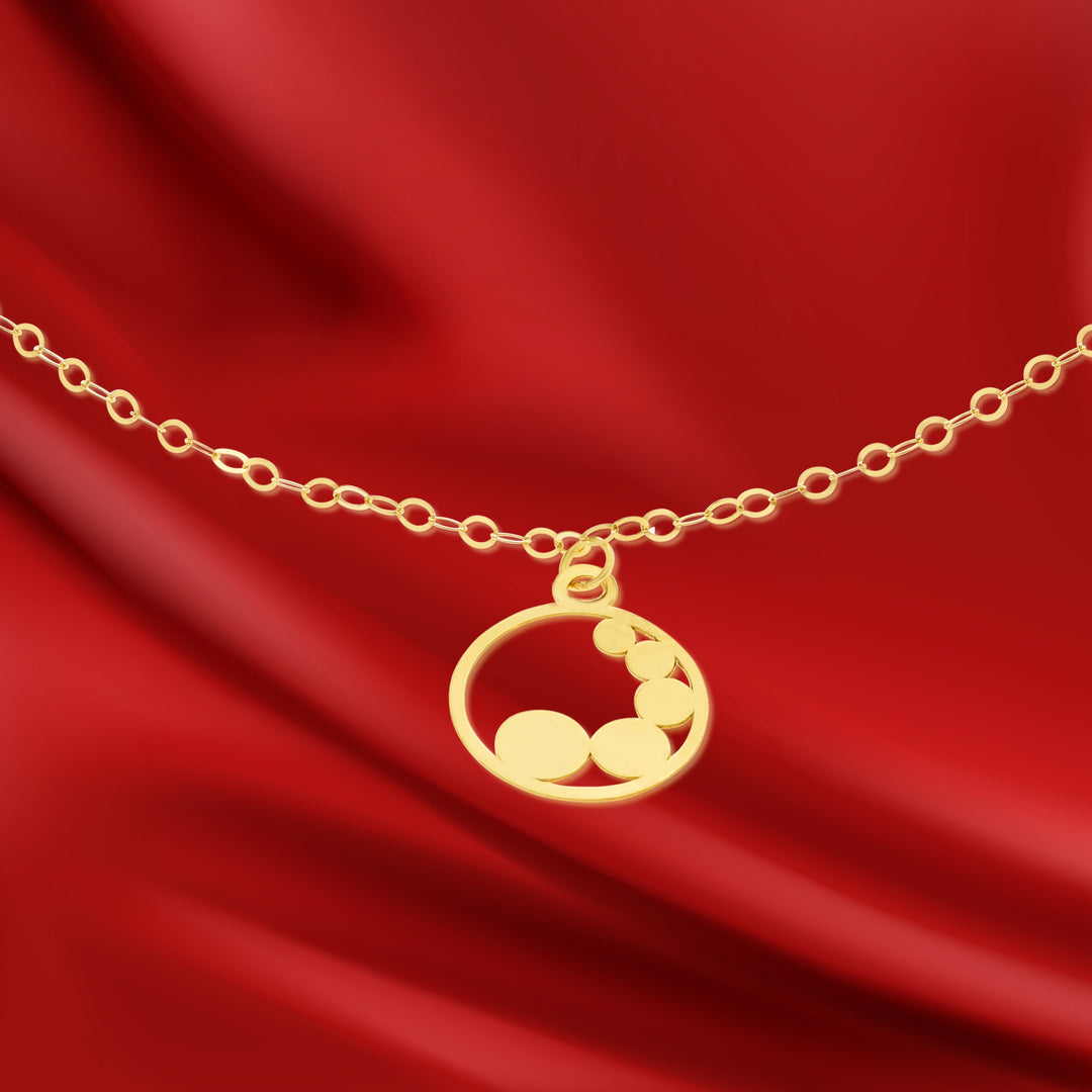 18K Real Gold Fine Round Bracelet