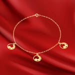 Load image into Gallery viewer, 18K Real Gold Fine Round Bracelet
