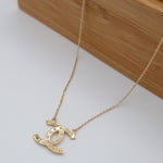 Load image into Gallery viewer, 18K Real Gold Elegant C.H Stone Necklace
