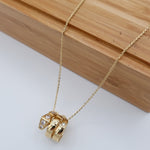 Load image into Gallery viewer, 18K Real Gold Elegant Stone Necklace
