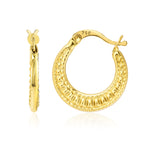 Load image into Gallery viewer, 18K Real Gold Round Loop Earrings