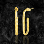 Load image into Gallery viewer, 18K Real Gold Hook Earrings