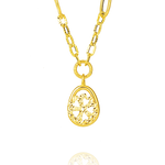 Load image into Gallery viewer, 18K Real Gold Elegant Linked Necklace