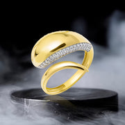 18K Real Gold Snake Ring