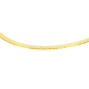 18K Real Gold Flat Bracelet