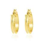 Load image into Gallery viewer, 18K Real Gold Round Loop Earring Set
