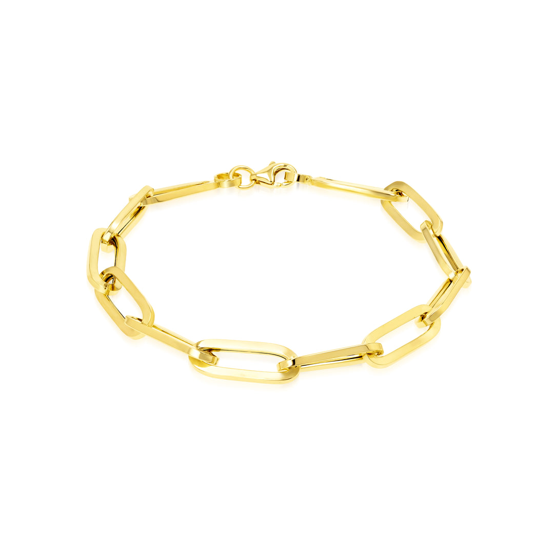 18K Real Gold Linked Bracelet