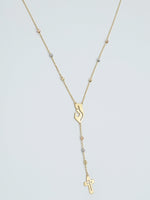 Load image into Gallery viewer, 18K Real Gold Elegant Mama Mary Cross Necklace
