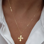 Load image into Gallery viewer, 18K Real Gold Cross Necklace
