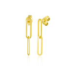 Load image into Gallery viewer, 18K Real Gold Hanging Linked Earrings