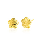 Load image into Gallery viewer, 18K Real Gold Fine Flower Earrings