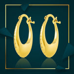 Load image into Gallery viewer, 18K Real Gold Round Loop Earring Set
