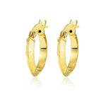 Load image into Gallery viewer, 18K Real Gold Round Loop Earring Set
