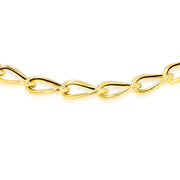 18K Real Gold Linked Bracelet