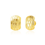 Load image into Gallery viewer, 18K Real Gold Curved Square Screw Earring Set

