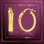 Load image into Gallery viewer, 18K Real Gold Round Loop Earring Set
